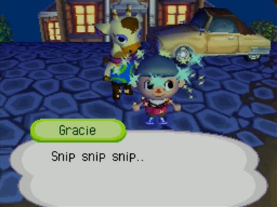 Gracie: Snip snip snip..