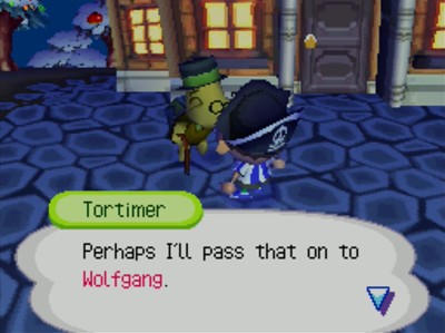 Tortimer: Perhaps I'll pass that on to Wolfgang.