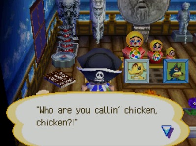 Quote on Goose's pic: Who are you callin' chicken, chicken?!
