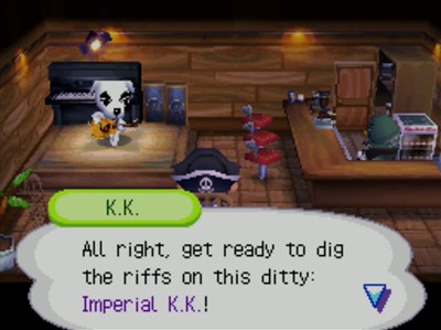 K.K.: All right, get ready to dig the riffs on this ditty: Imperial K.K.!