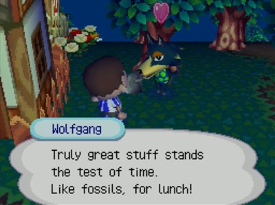 Wolfgang: Truly great stuff stands the test of time. Like fossils, for lunch!