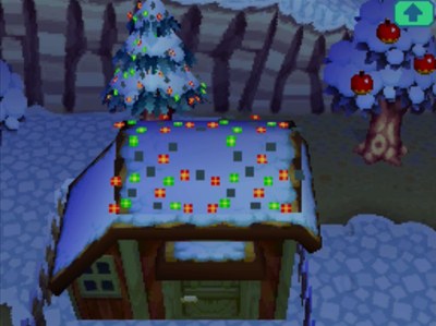 Festive lights on Octavian's house during Bright Nights.