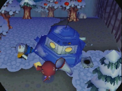 Octavian walks around immediately after a UFO crash.