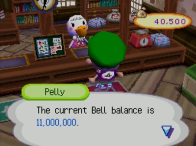 Pelly: The current bell balance is 11,000,000.