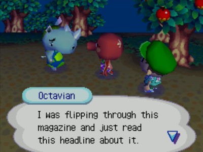 Octavian: I was flipping through this magazine and just read this headline about it.