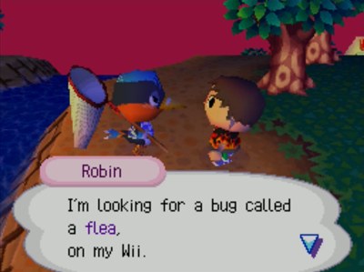Robin: I'm looking for a bug called a flea, on my Wii.