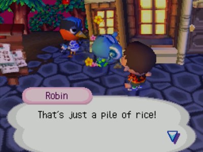 Robin: That's just a pile of rice!