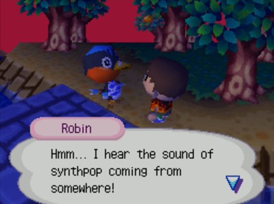 Robin: Hmm... I hear the sound of synthpop coming from somewhere!
