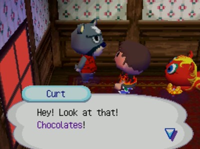 Curt: Hey! Look at that! Chocolates!