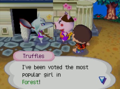Truffles: I've been voted the most popular girl in Forest!