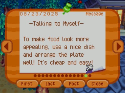 -Talking to Myself- To make food look more appealing, use a nice dish and arrange the plate well! It's cheap and easy!