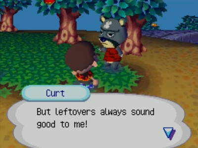 Curt: But leftover always sound good to me!