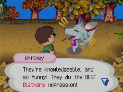 Whitney: They're knowledgeable, and so funny! They do the BEST Blathers impression!