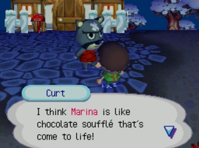 Curt: I think Marina is like chocolate souffle that's come to life!