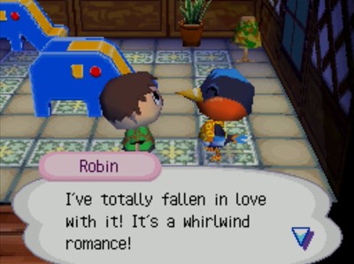 Robin: I've totally fallen in love with it! It's a whirlwind romance!