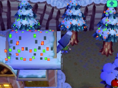 Frobert's house decorated with lights for Bright Nights.