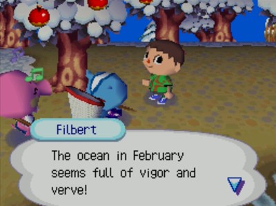 Filbert: The ocean in February seems full of vigor and verve!