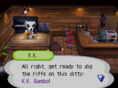 K.K.: All right, get ready to dig the riffs on this ditty: K.K. Gumbo!