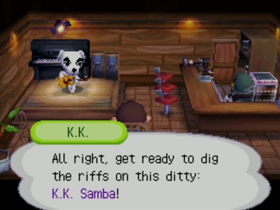 K.K.: All right, get ready to dig the riffs on this ditty: K.K. Samba!