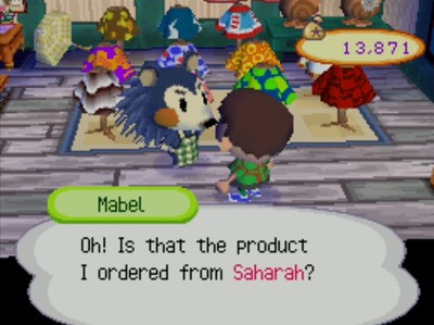 Mabel: Oh! Is that the product I ordered from Saharah?