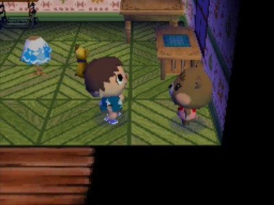 Maple has her baby bear back in her room.
