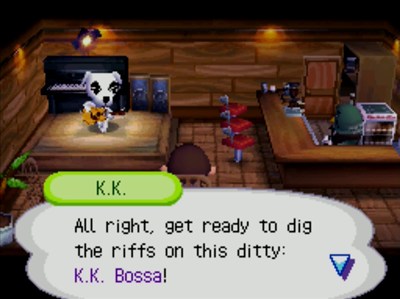K.K.: All right, get ready to dig the riffs on this ditty: K.K. Bossa!
