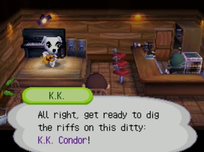 K.K.: All right, get ready to dig the riffs on this ditty: K.K. Condor!