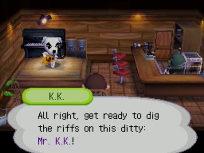 K.K.: All right, get ready to dig the riffs on this ditty: Mr. K.K.!