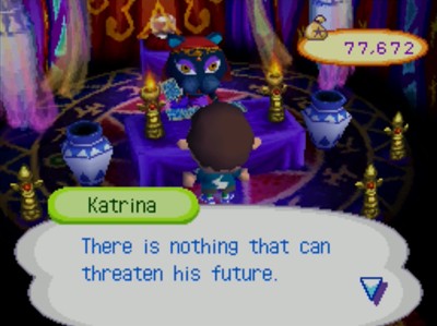 Katrina: There is nothing that can threaten his future.