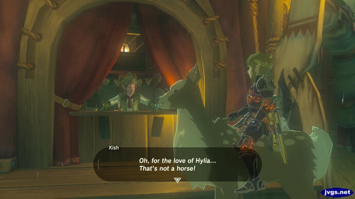 Kish: Oh, for the love of Hylia... That's not a horse!