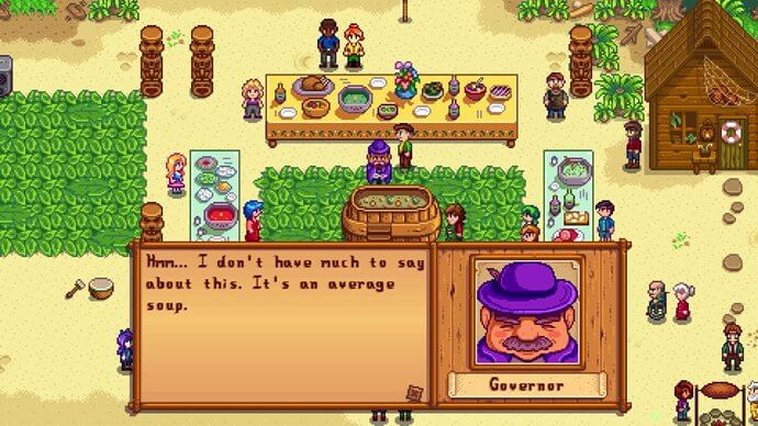 Governor: Hmm... I don't have much to say about this. It's an average soup.