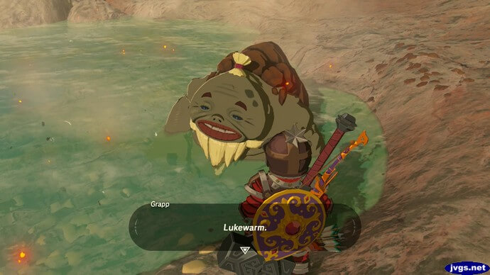 Grapp: (It's) lukewarm.