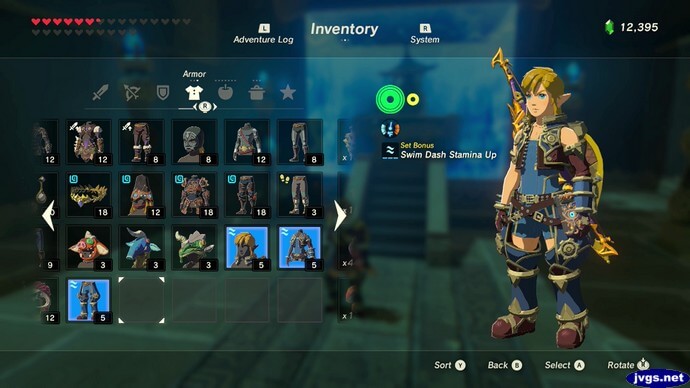 The Salvager outfit in The Legend of Zelda: Breath of the Wild on Nintendo Switch.
