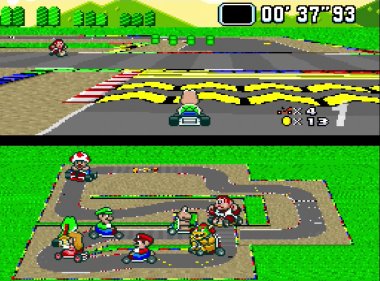 Super Mario Kart on SNES Classic