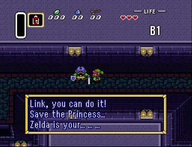 Screenshot of Legend of Zelda: Link to the Past on SNES Classic