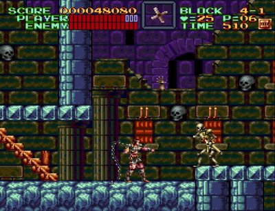 Stage 4-1 of Castlevania IV.
