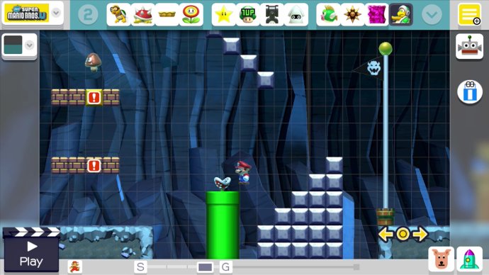 Screenshot of Super Mario Maker for Nintendo Wii U.