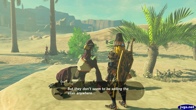 Guy: But they don't seem to be selling the elixir anywhere...