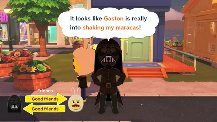 Darth Vader: It looks like Gaston is really into shaking my maracas!