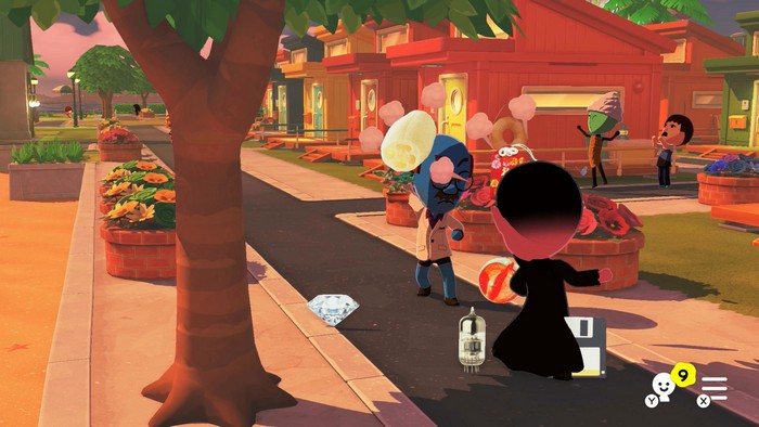 Tobias and The Count threw random objects at each other during a fight.