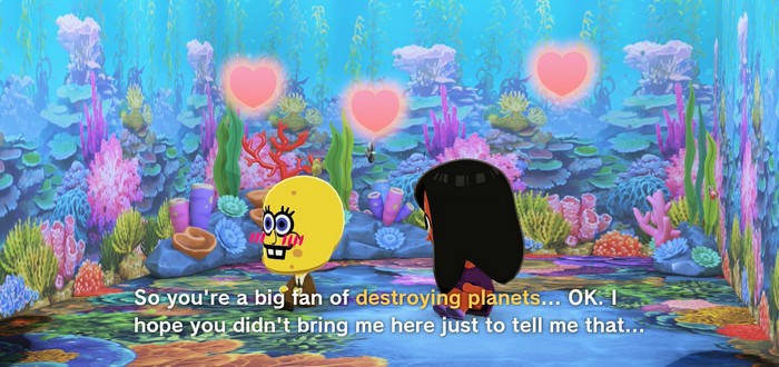 Madison: So you're a big fan of destroying planets... OK. I hope you didn't bring me here just to tell me that...