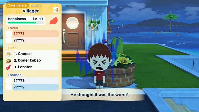 Villager. He thought it was the worst!