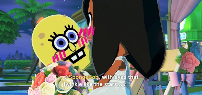 SpongeBob, with eyes that twinkle like the stars...