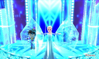 Frozen in ice in a magic dream in Disney Magical World 2.