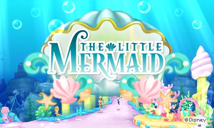 The Little Mermaid world title screen in Disney Magical World 2.