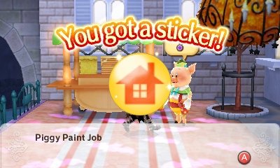 You got a sticker! Piggy Paint Job.