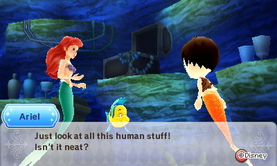 Ariel: Look at all this human stuff! Isn't it neat?