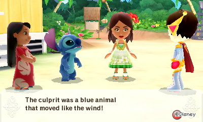 Girl: The culprit was a blue animal that moved like the wind!