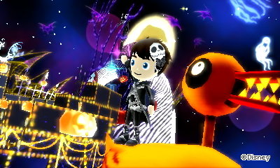 Sitting on a crazy duck in the Nightmare Before Christmas dream of DMW2.
