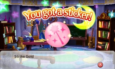 You got a sticker! Strike gold!